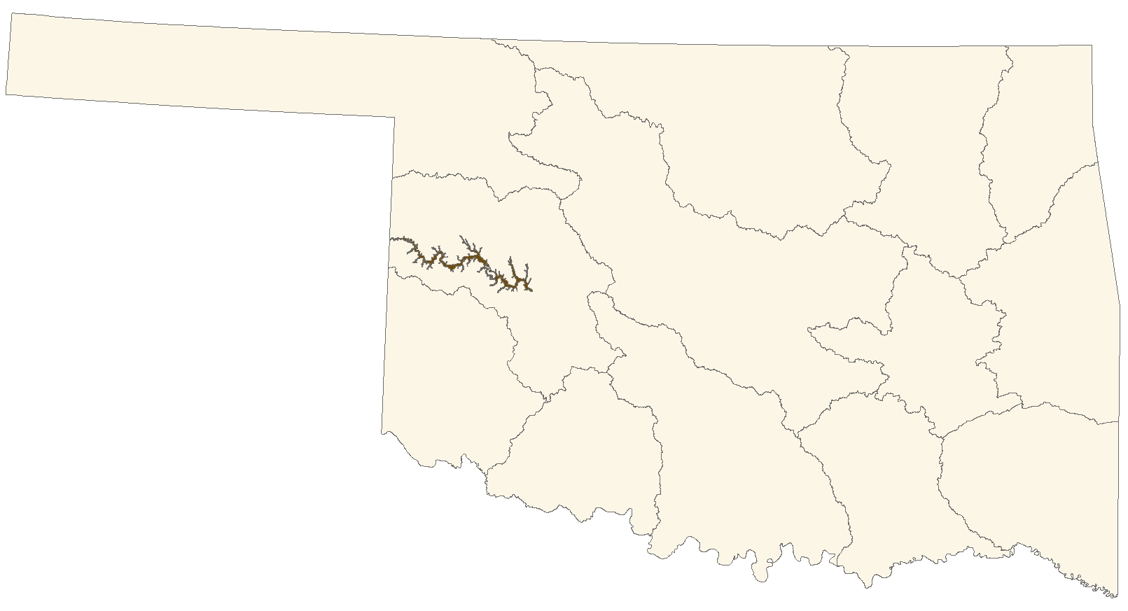 Washita River Reach 1 Aquifer Map